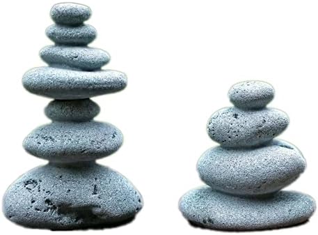 Dwie wieże zen z kamieni