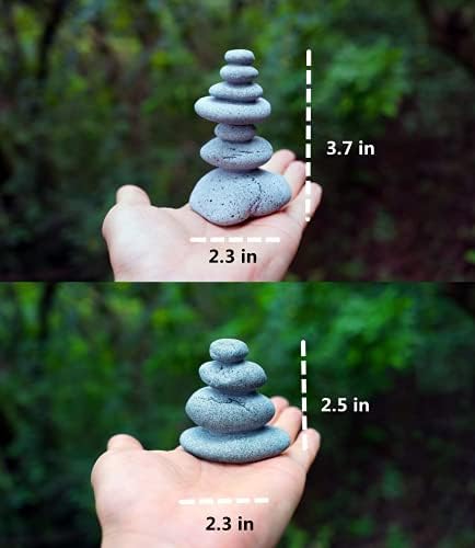 Dwie wieże zen z kamieni