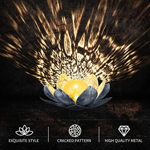 Solarne lotosy z bursztynową kulą